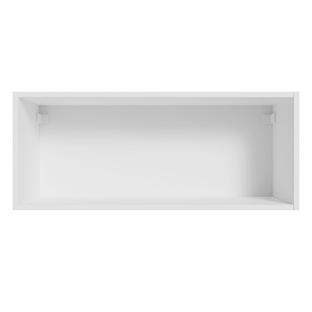 Armário Aéreo Multiuso 80cm 1 Porta Basculante Branco/Crema Agata Madesa