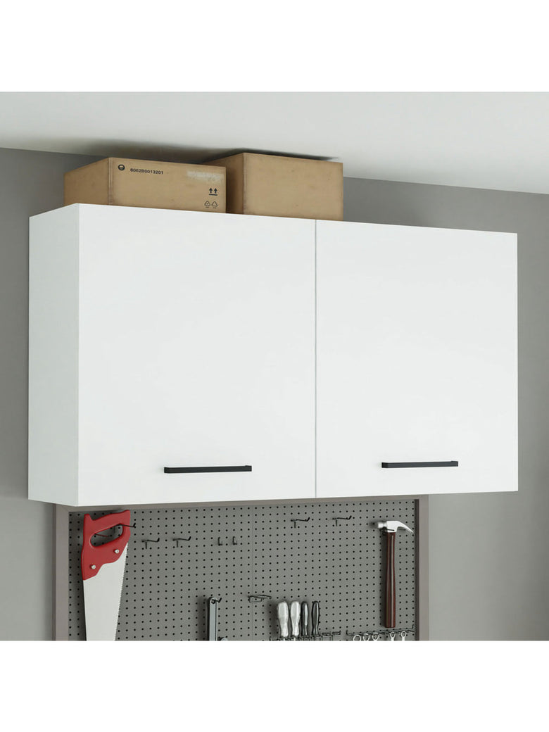 Armário Aéreo Multiuso 120cm 2 Portas Branco Agata Madesa