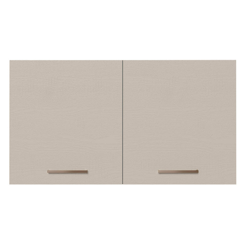 Armário Aéreo Multiuso 120cm 2 Portas Branco/Crema Agata Madesa