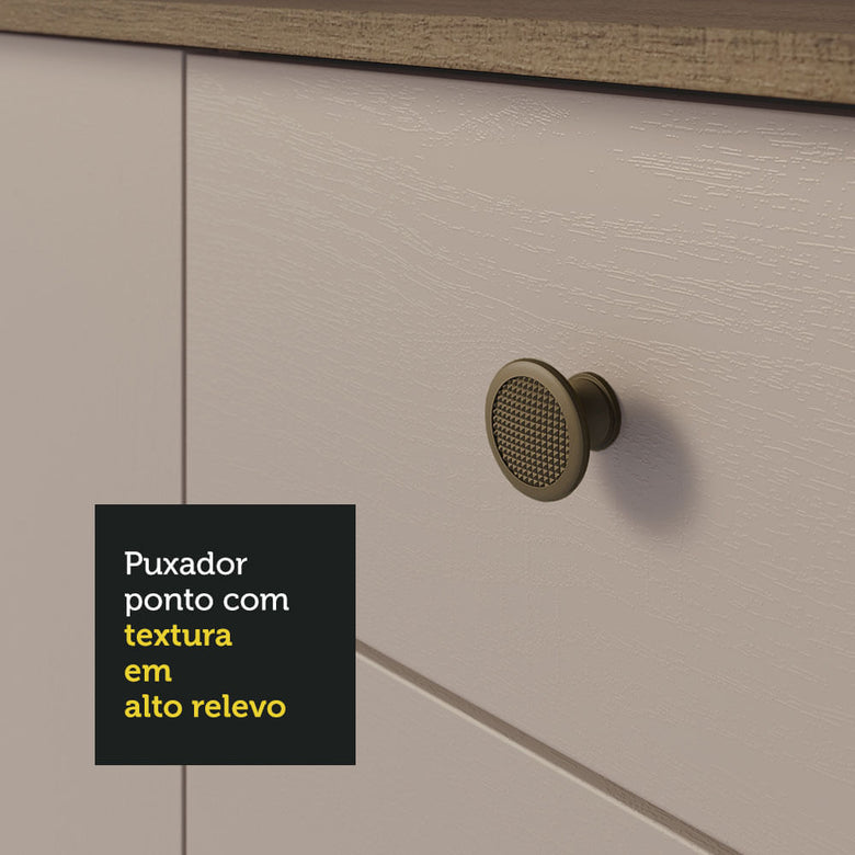 Armário de Cozinha Compacta 235cm Rustic/Crema Gourmet Madesa 02