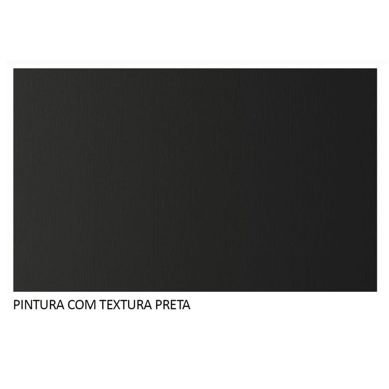 Guarda-Roupa Casal 3 Portas de Correr de Espelho 2 Gavetas Preto Sublime Madesa