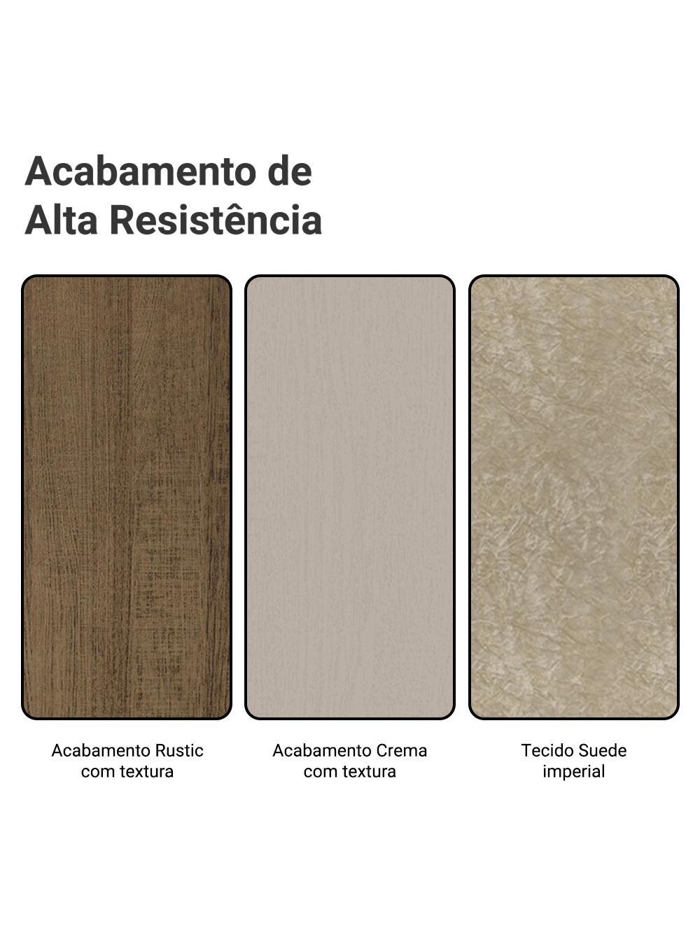 Conjunto Sala de Jantar Mesa Tampo de Madeira 6 Cadeiras Rustic/Crema/Imperial Simone Madesa