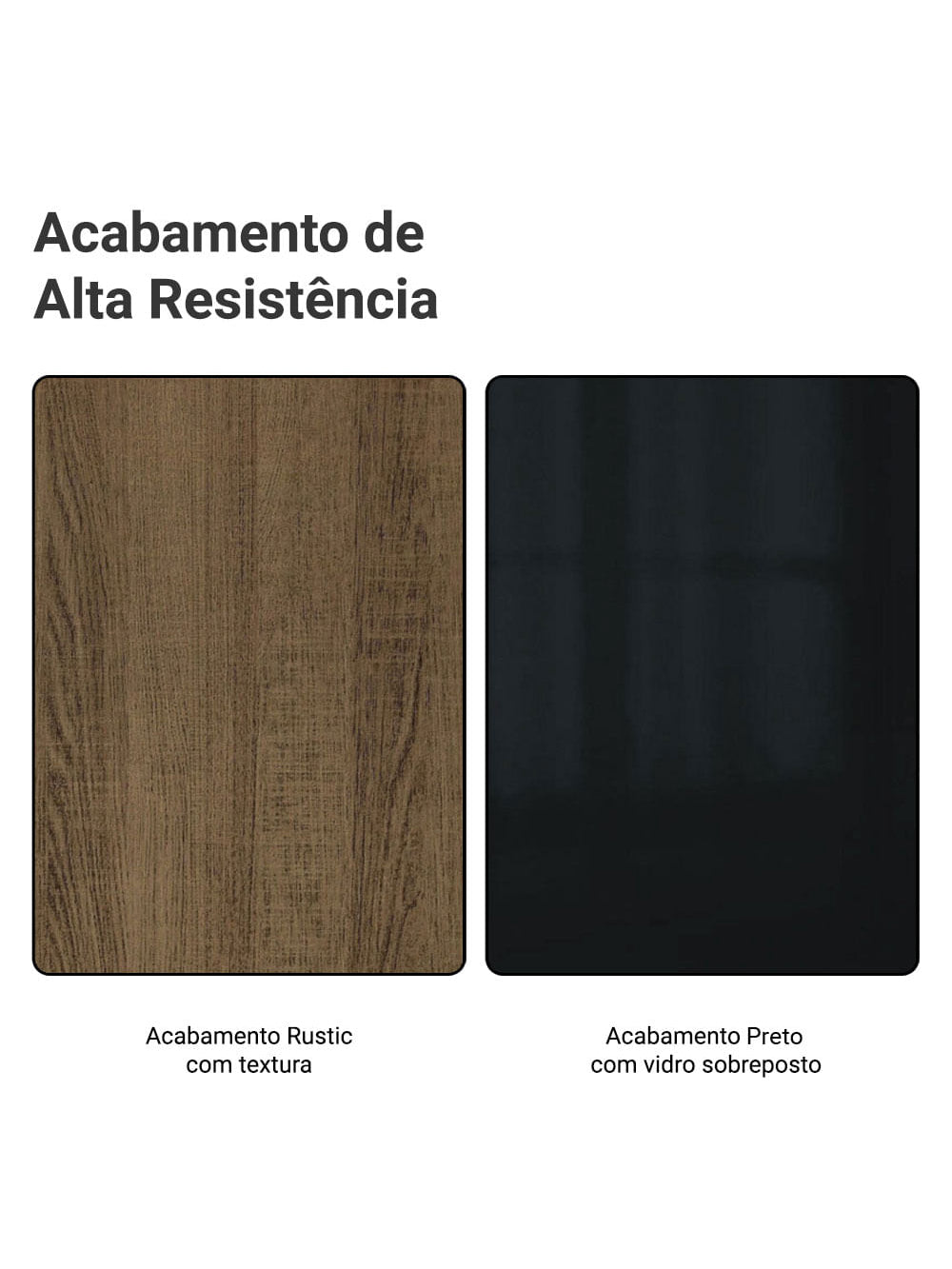 Armário de Cozinha Completa 310cm Rustic/Preto Lux Madesa 01