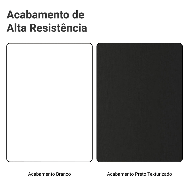 Armário de Cozinha Compacta 190cm com Cristaleira Branco/Preto Agata Madesa 01