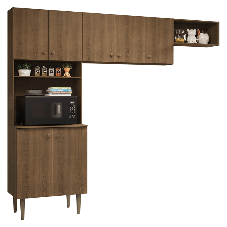 Armário de Cozinha Compacta 235cm Rustic Gourmet Madesa XB03