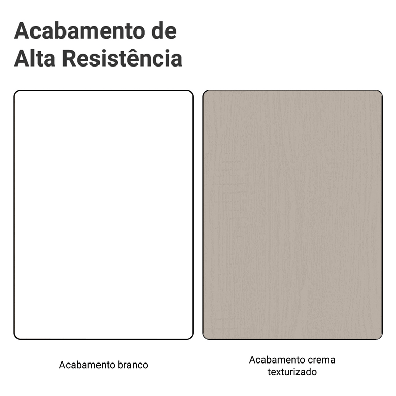 Armário de Cozinha Completa 270cm Branco/Crema Agata Madesa 11