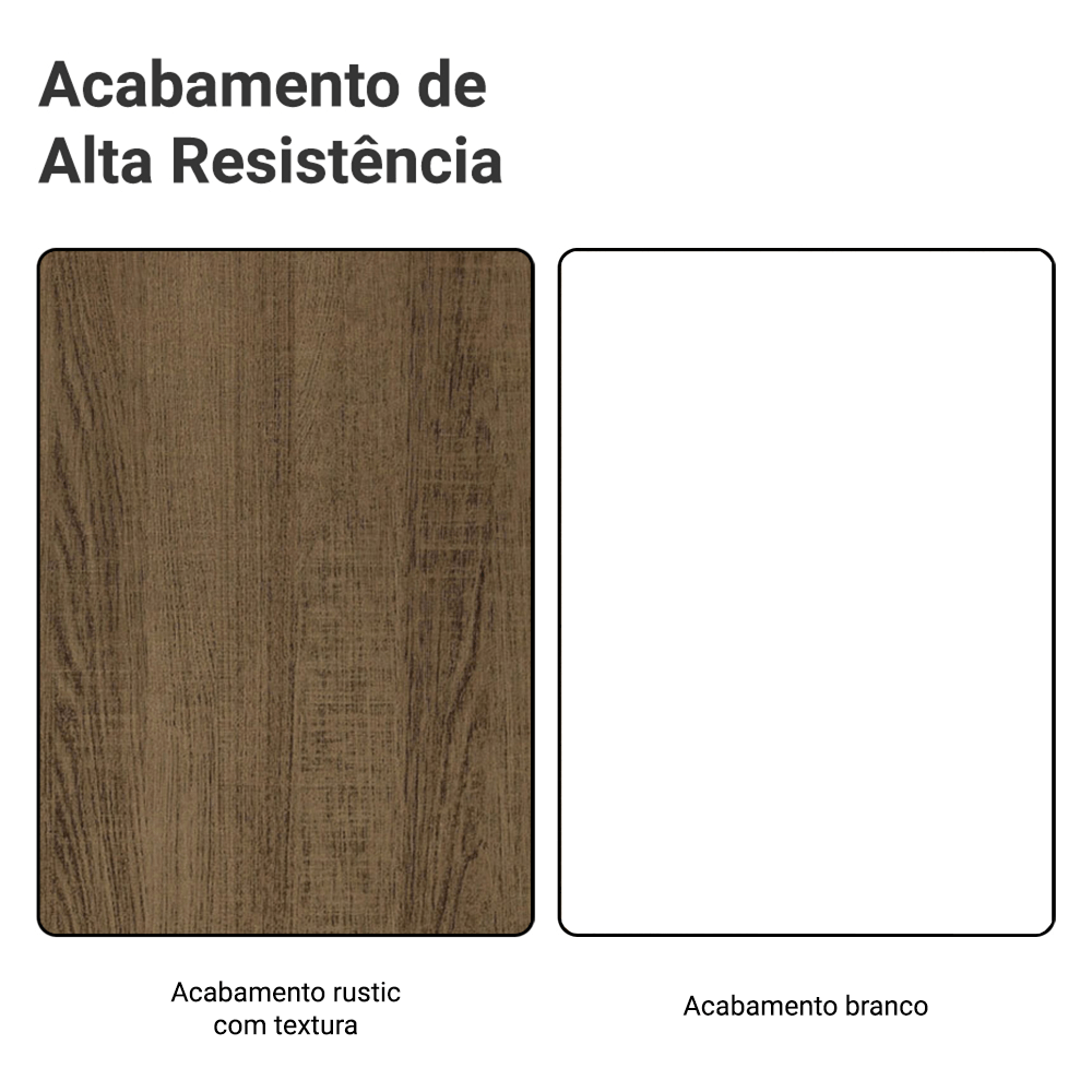 Armário de Cozinha Completa 270cm Rustic/Branco Glamy Madesa 16