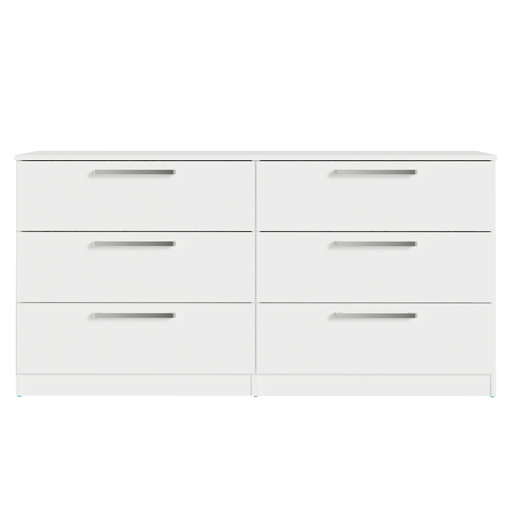 Cômoda Infantil 6 Gavetas Branco 3435 Madesa