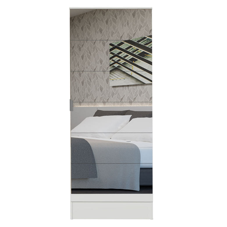 Sapateira Madesa Isis 1 Porta com Espelho Branco