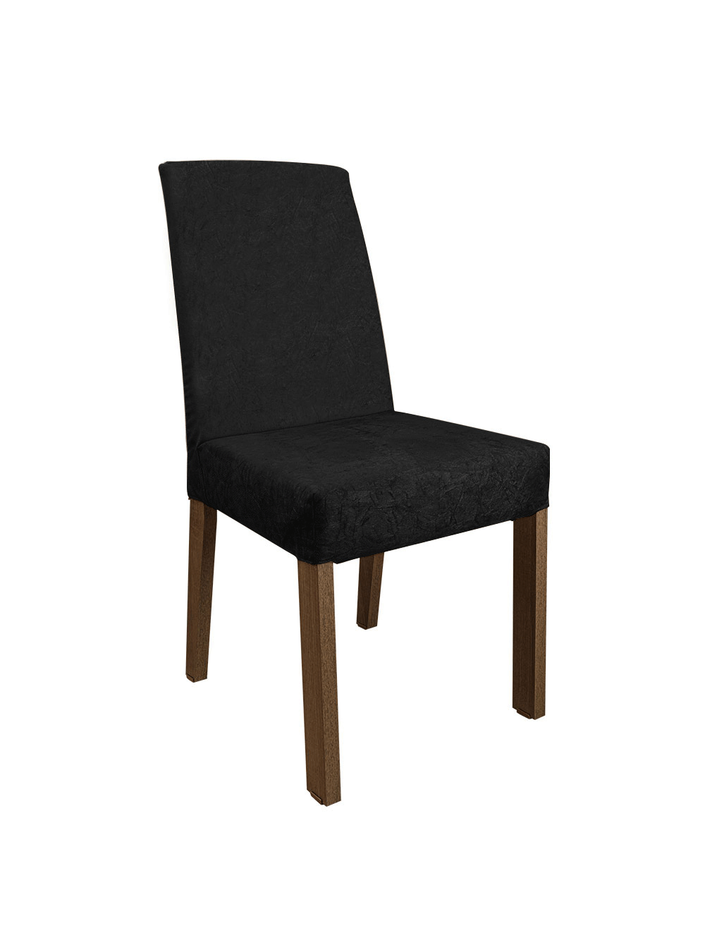 Conjunto Sala de Jantar Mesa Tampo de Vidro 4 Cadeiras Rustic/Preto/Oxford Zion Madesa