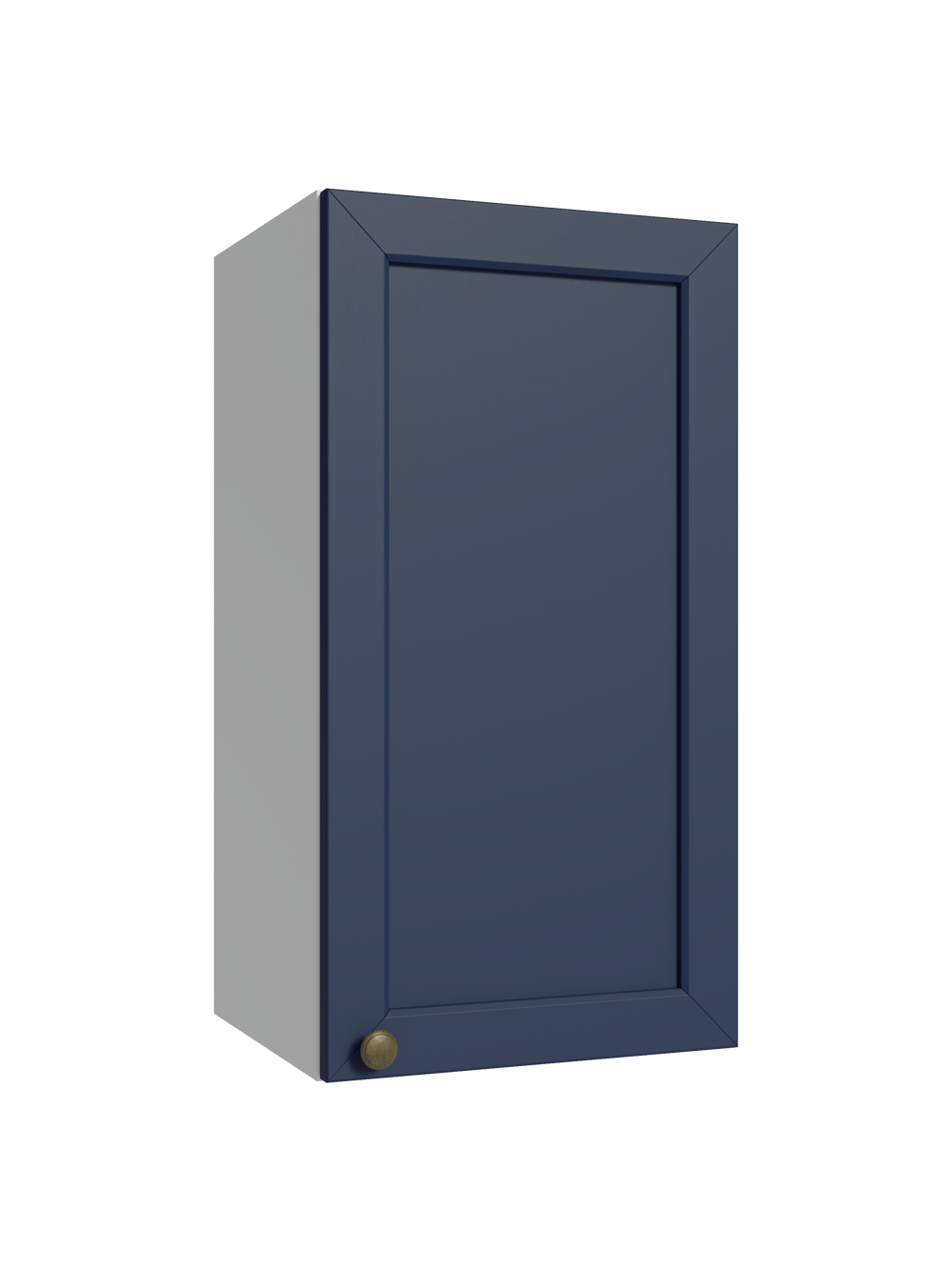 Armário Aéreo 35 cm 1 Porta Branco/Azul Vik Madesa - Branco/Azul