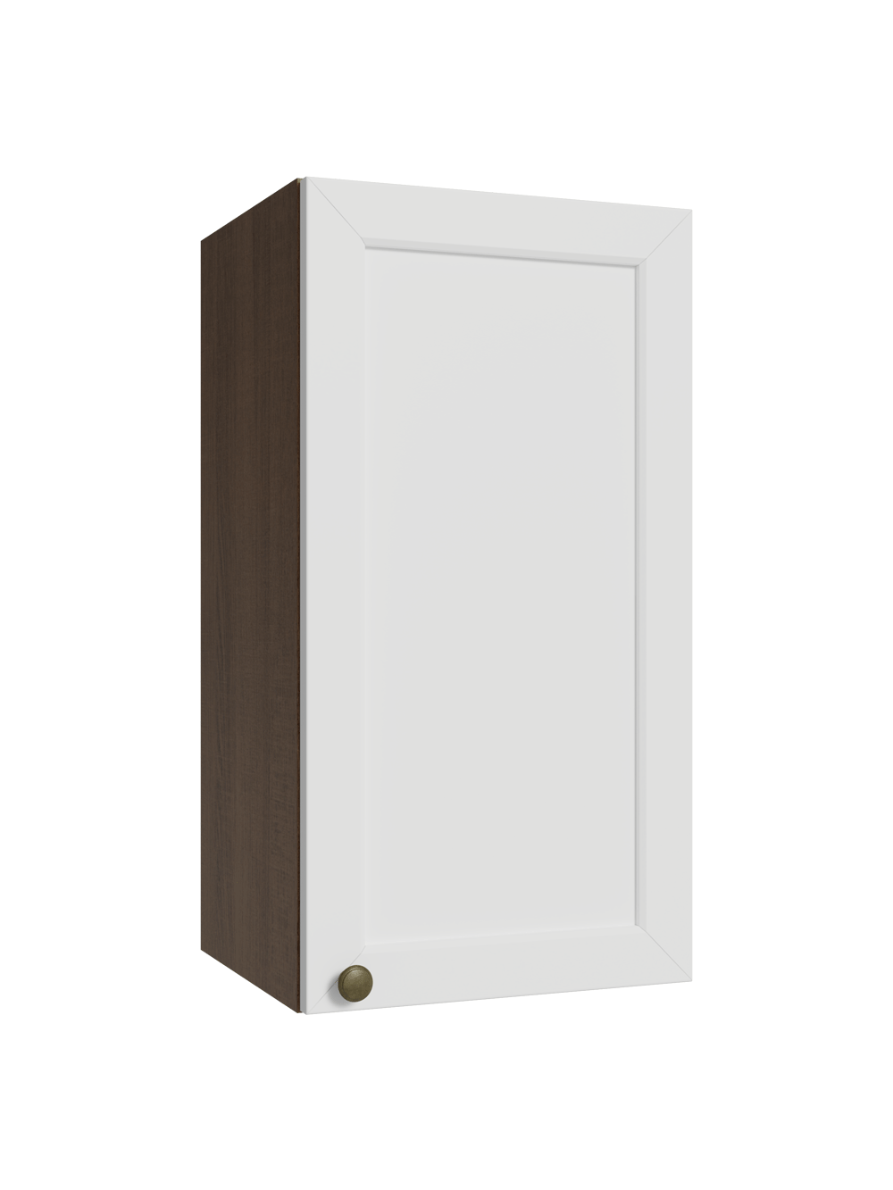 Armário Aéreo 35 cm 1 Porta Rustic/Branco Vik Madesa - Rustic/Branco