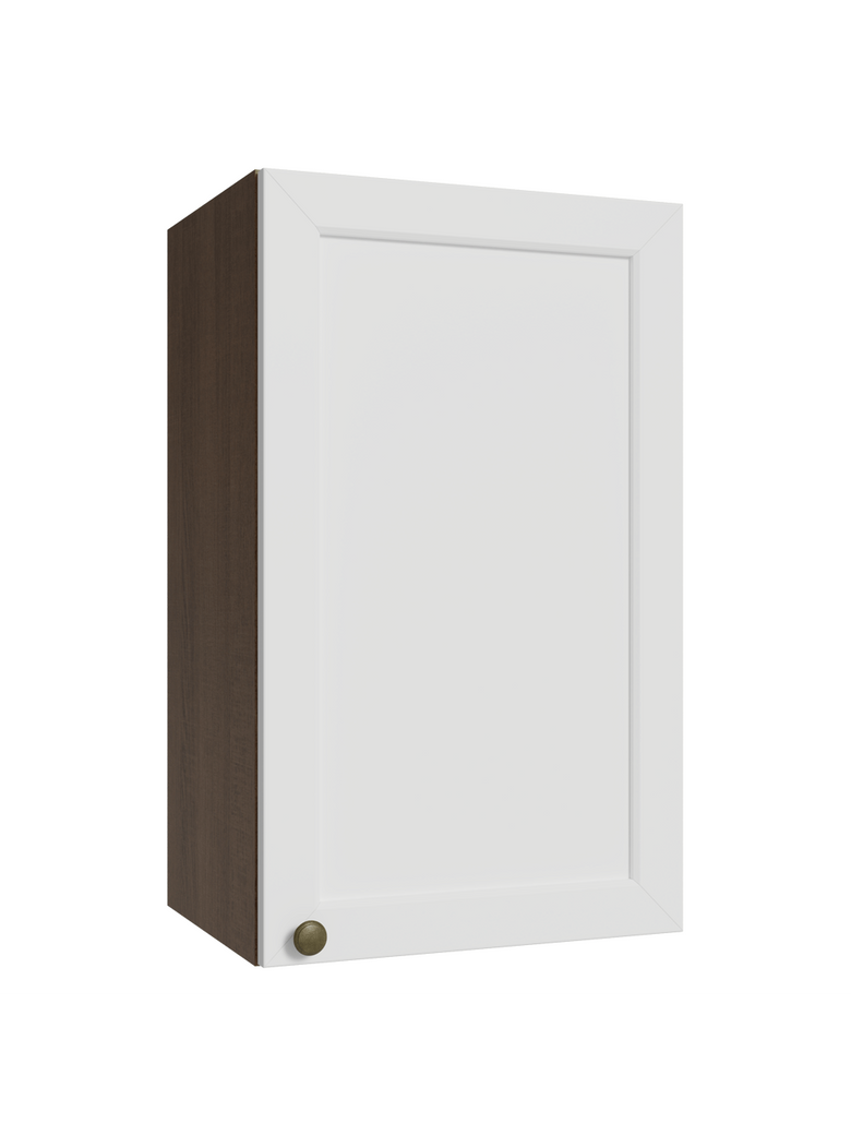Armário Aéreo 40 cm 1 Porta Rustic/Branco Vik Madesa