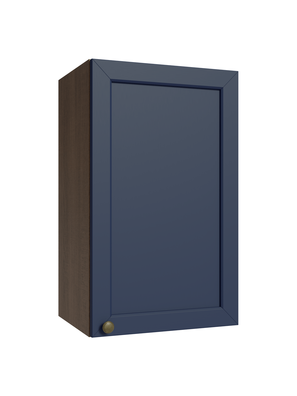 Armário Aéreo 40 cm 1 Porta Rustic/Azul Vik Madesa - Rustic/Azul