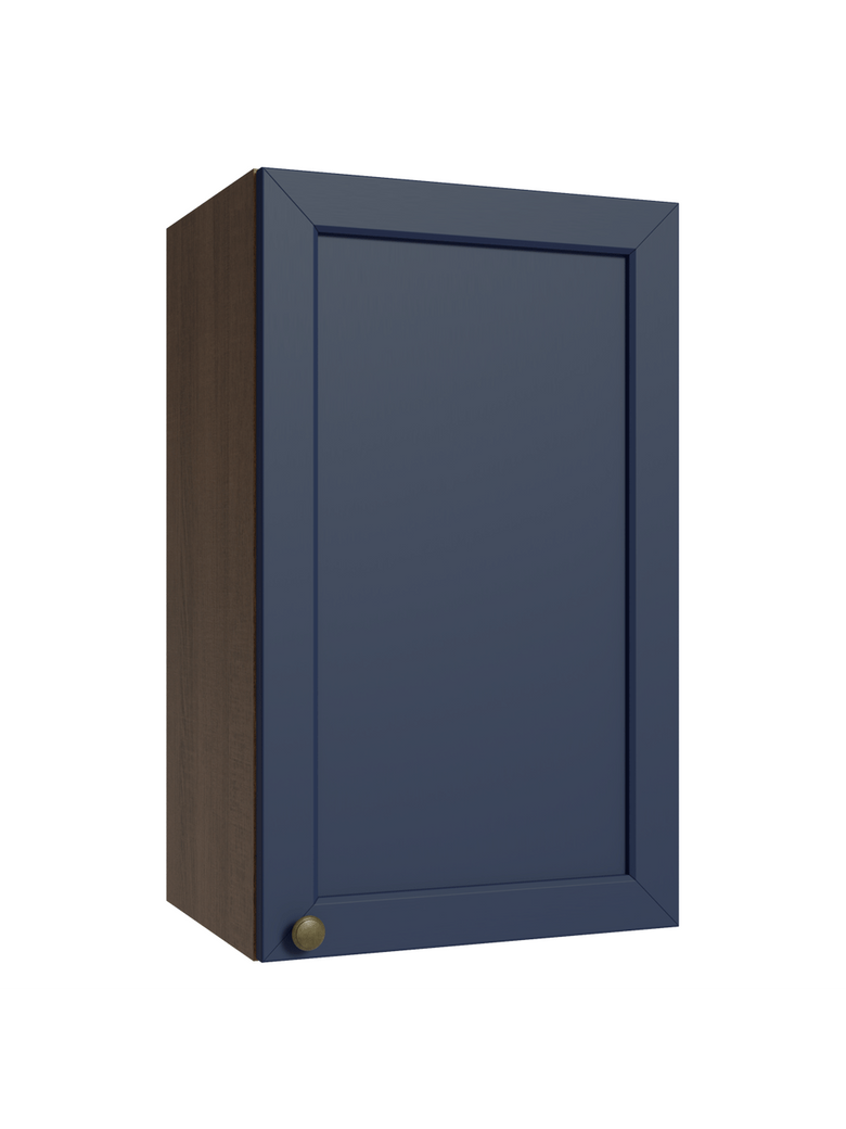 Armário Aéreo 40 cm 1 Porta Rustic/Azul Vik Madesa