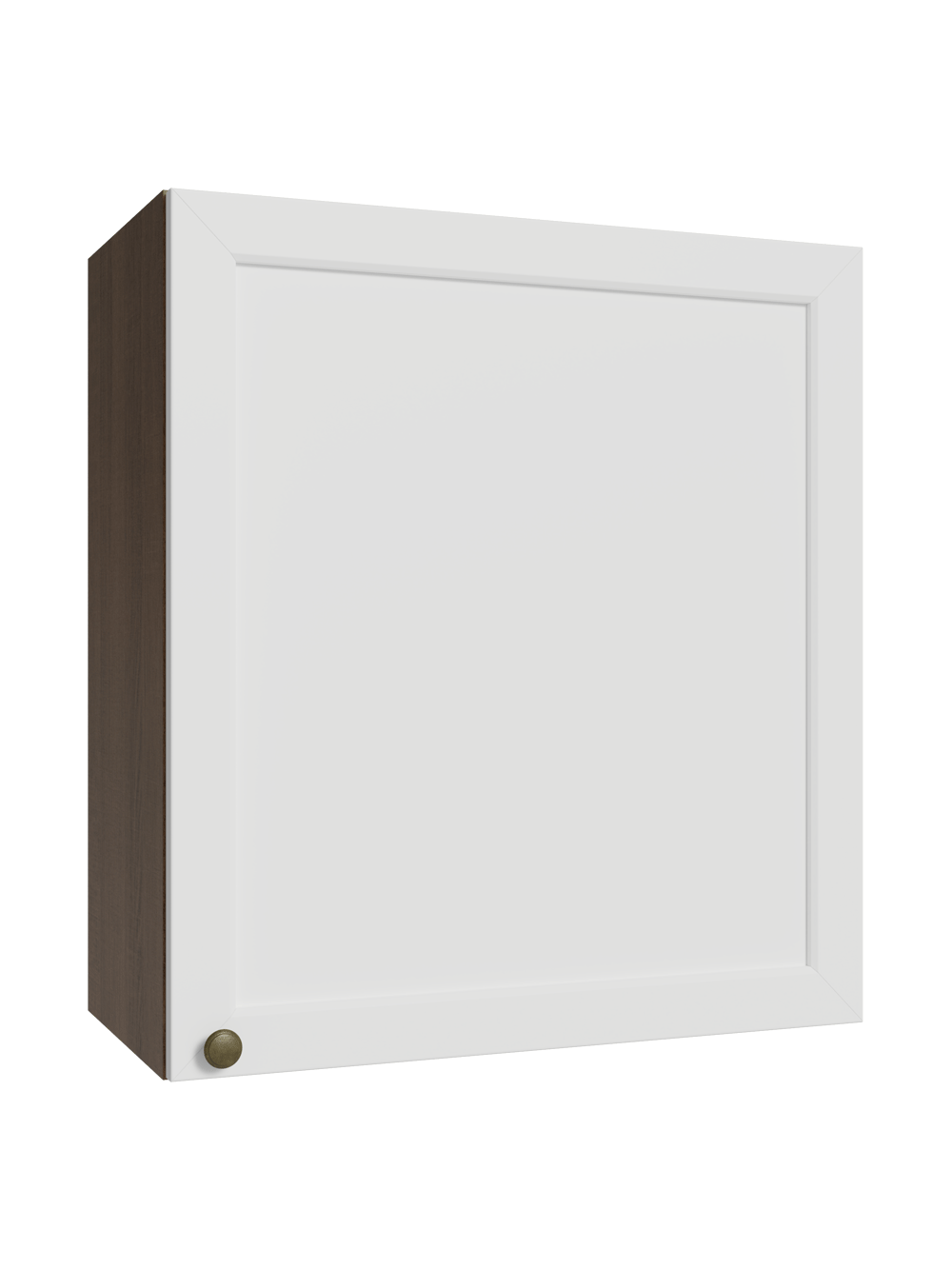 Armário Aéreo 60 cm 1 Porta Rustic/Branco Vik Madesa - Rustic/Branco