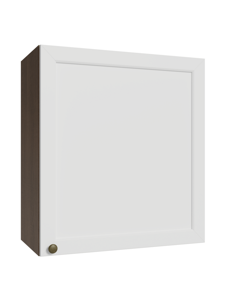 Armário Aéreo 60 cm 1 Porta Rustic/Branco Vik Madesa