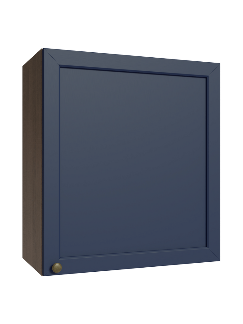 Armário Aéreo 60 cm 1 Porta Rustic/Azul Vik Madesa