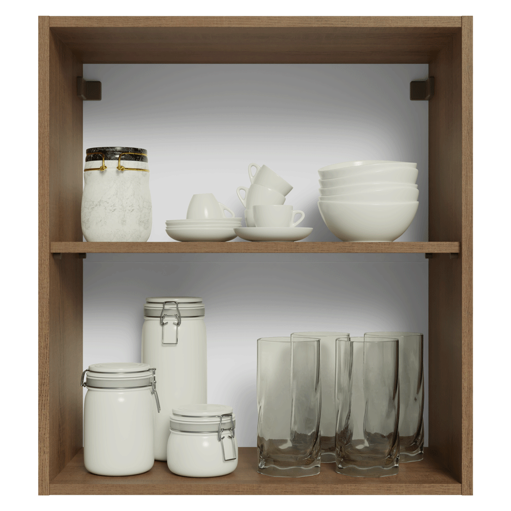 Armário Aéreo 60 cm 1 Porta Rustic/verde Vik Madesa