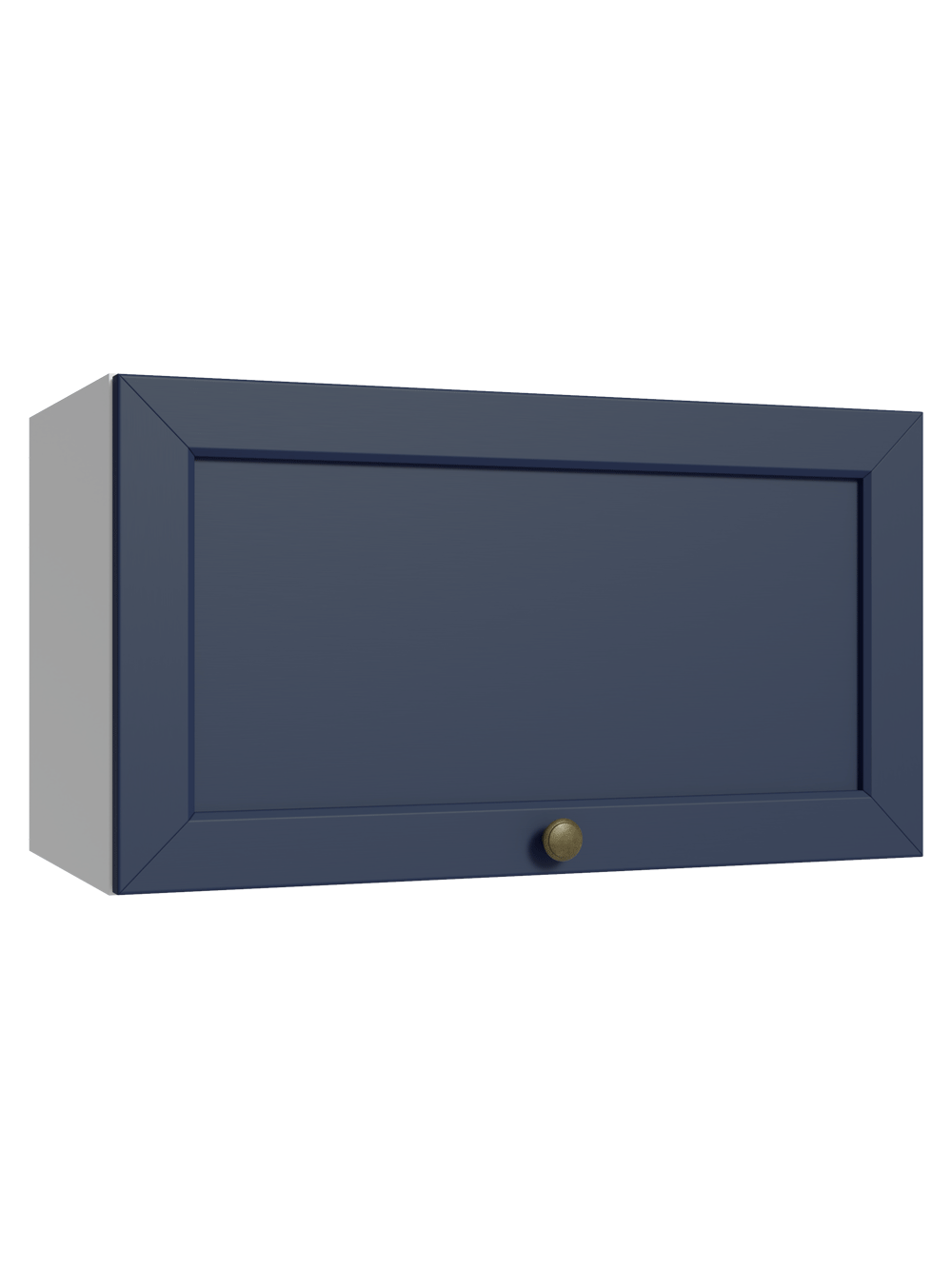 Armário Aéreo 60 cm 1 Porta Basculante Branco/Azul Vik Madesa - Branco/Azul