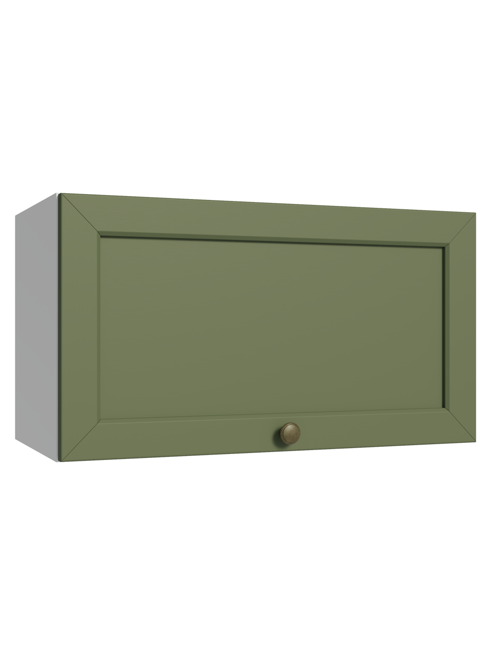 Armário Aéreo 60 cm 1 Porta Basculante Branco/Verde Vik Madesa - Branco/Verde
