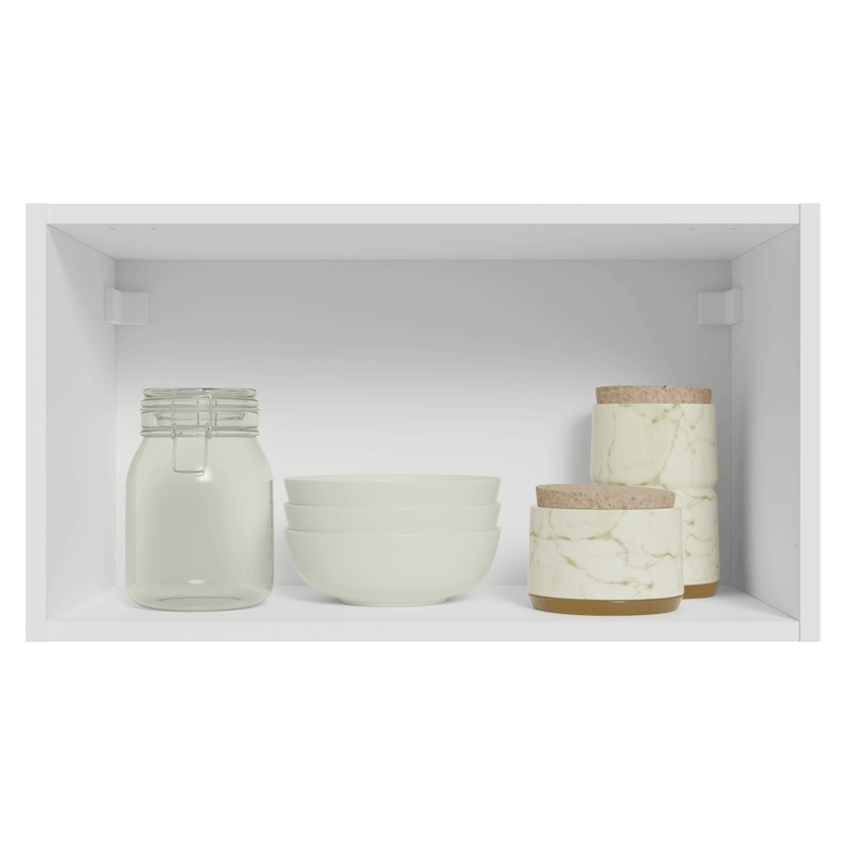 Armário Aéreo 60 cm 1 Porta Basculante Branco/Verde Vik Madesa