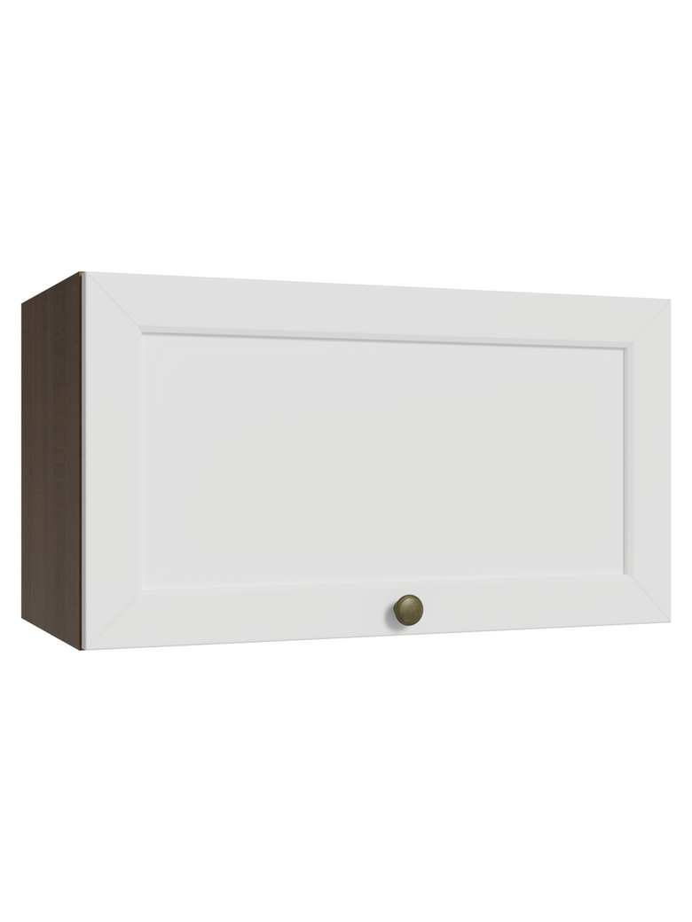 Armário Aéreo 60 cm 1 Porta Basculante Rustic/Branco Vik Madesa
