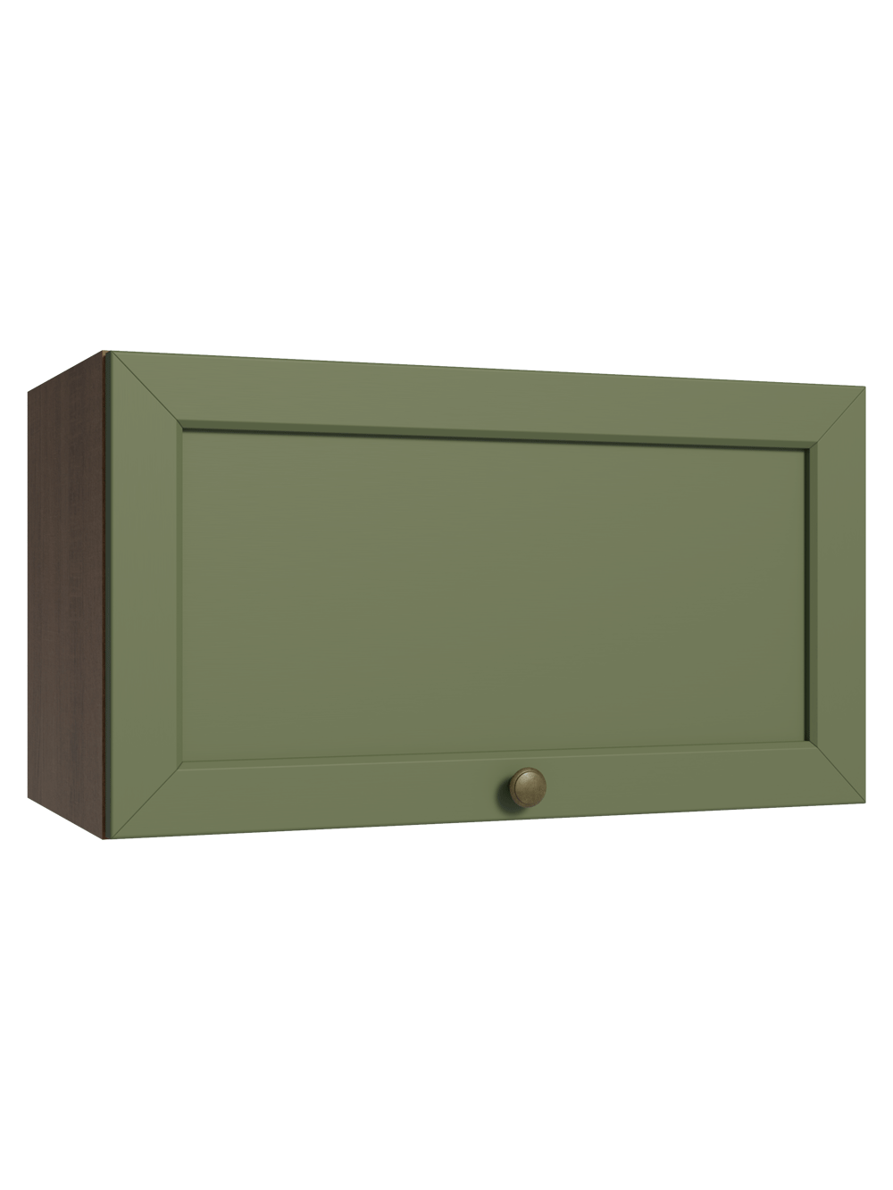 Armário Aéreo 60 cm 1 Porta Basculante Rustic/Verde Vik Madesa - Rustic/Verde