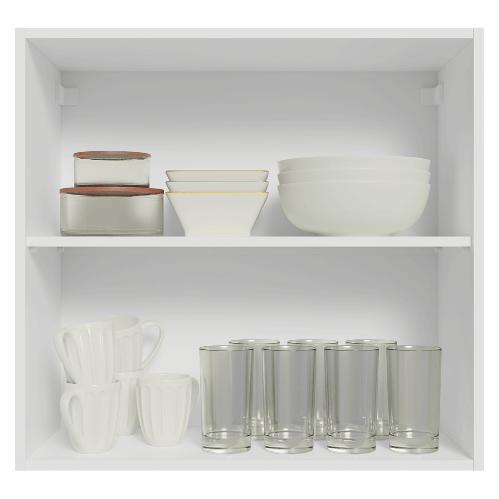 Armário Aéreo 70 cm 2 Portas Branco Vik Madesa