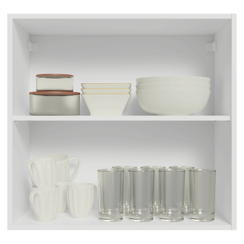 Armário Aéreo 70 cm 2 Portas Branco Vik Madesa