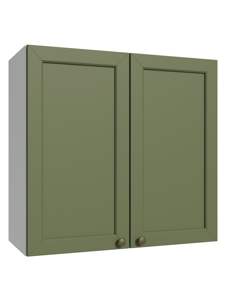 Armário Aéreo 70 cm 2 Portas Branco/Verde Vik Madesa