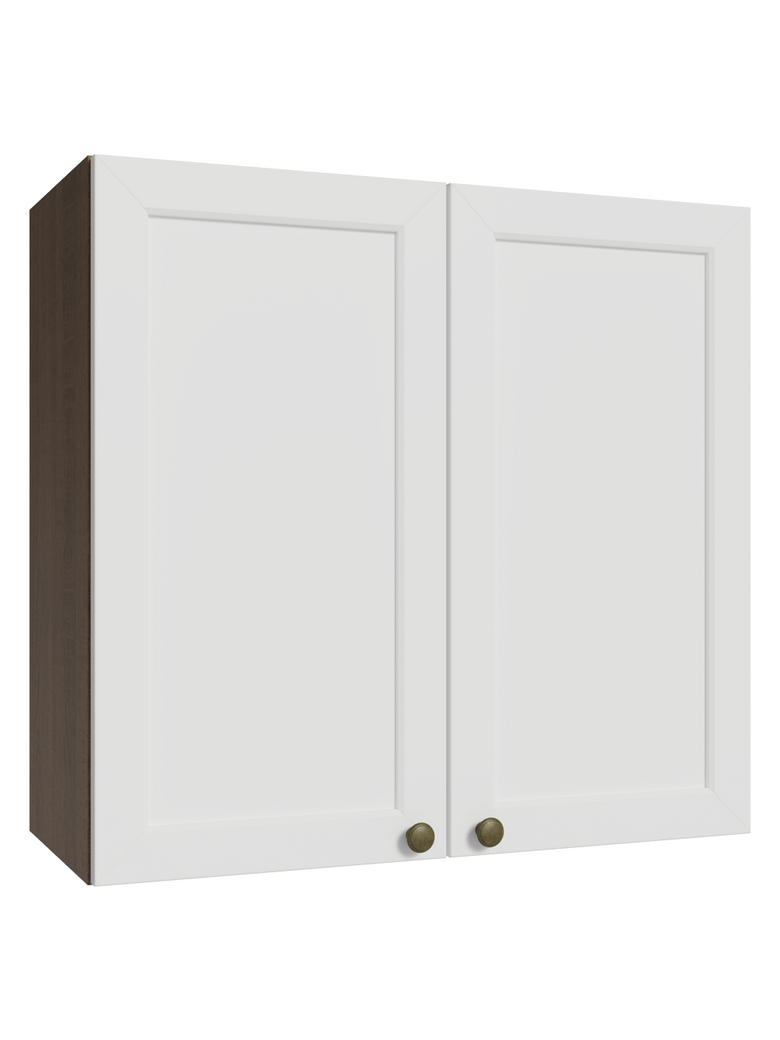 Armário Aéreo 70 cm 2 Portas Rustic/Branco Vik Madesa