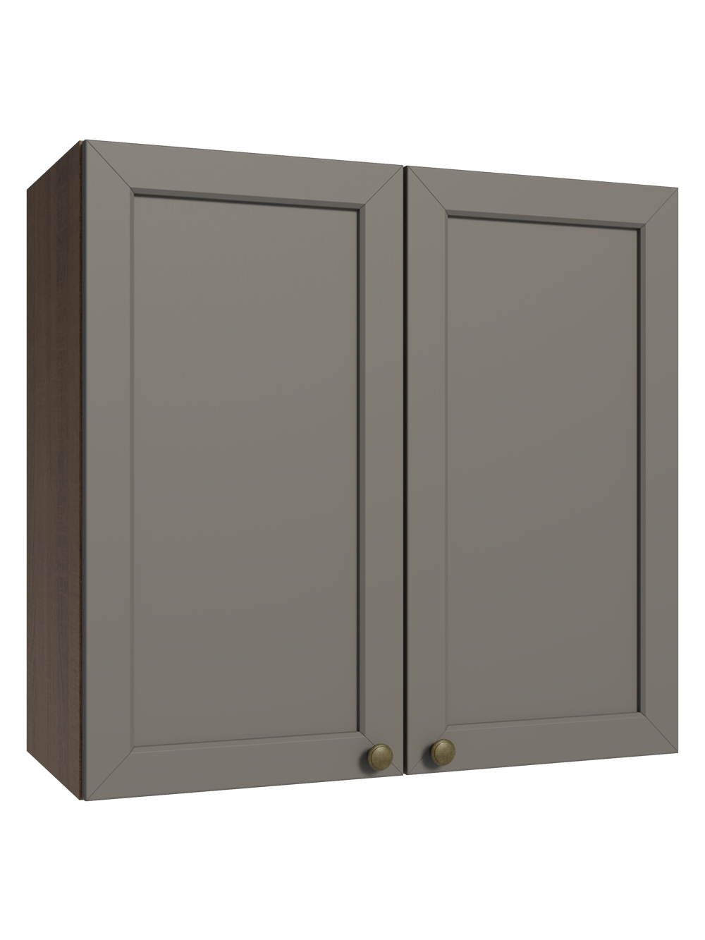 Armário Aéreo 70 cm 2 Portas Rustic/Cinza Vik Madesa - Rustic/Cinza