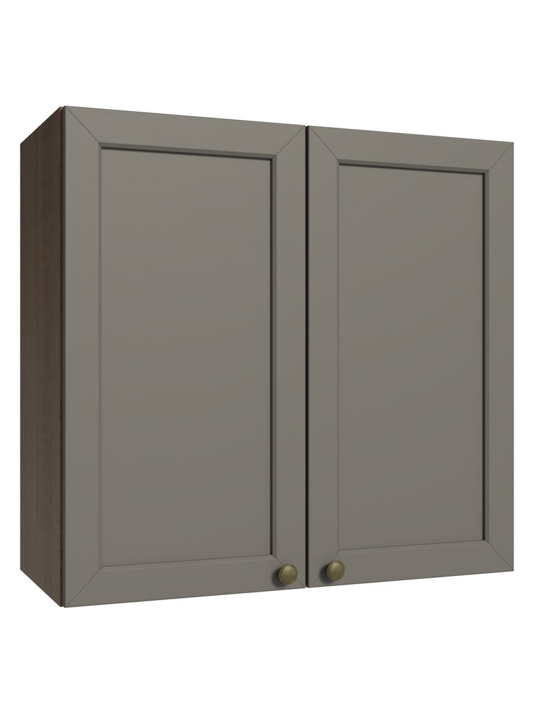 Armário Aéreo 70 cm 2 Portas Rustic/Cinza Vik Madesa