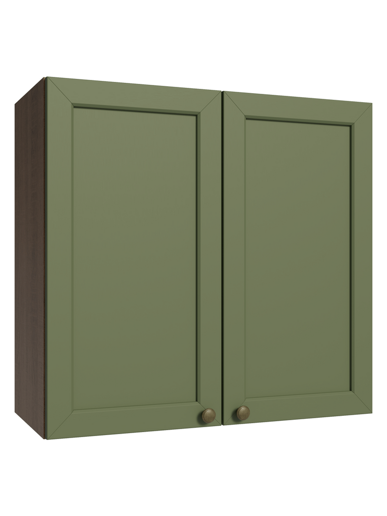 Armário Aéreo 70 cm 2 Portas Rustic/Verde Vik Madesa