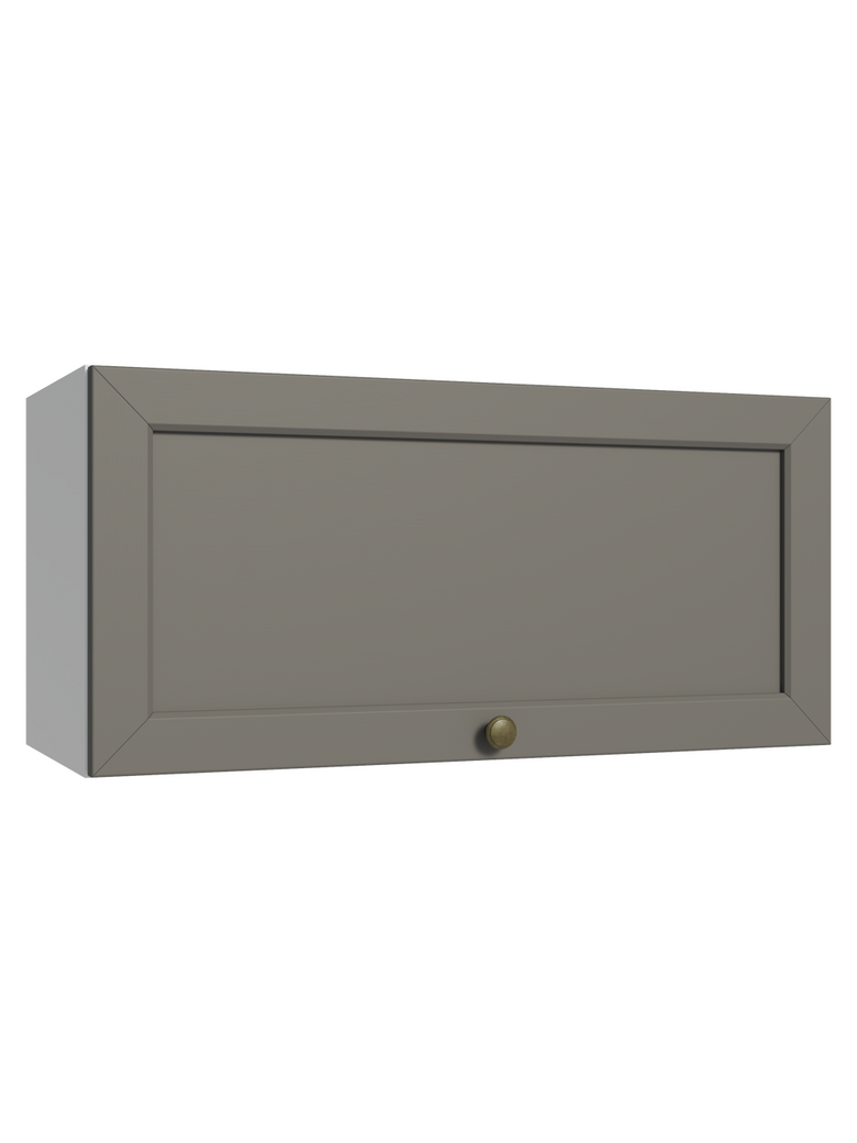 Armário Aéreo 70 cm 1 Porta Basculante Branco/Cinza Vik Madesa
