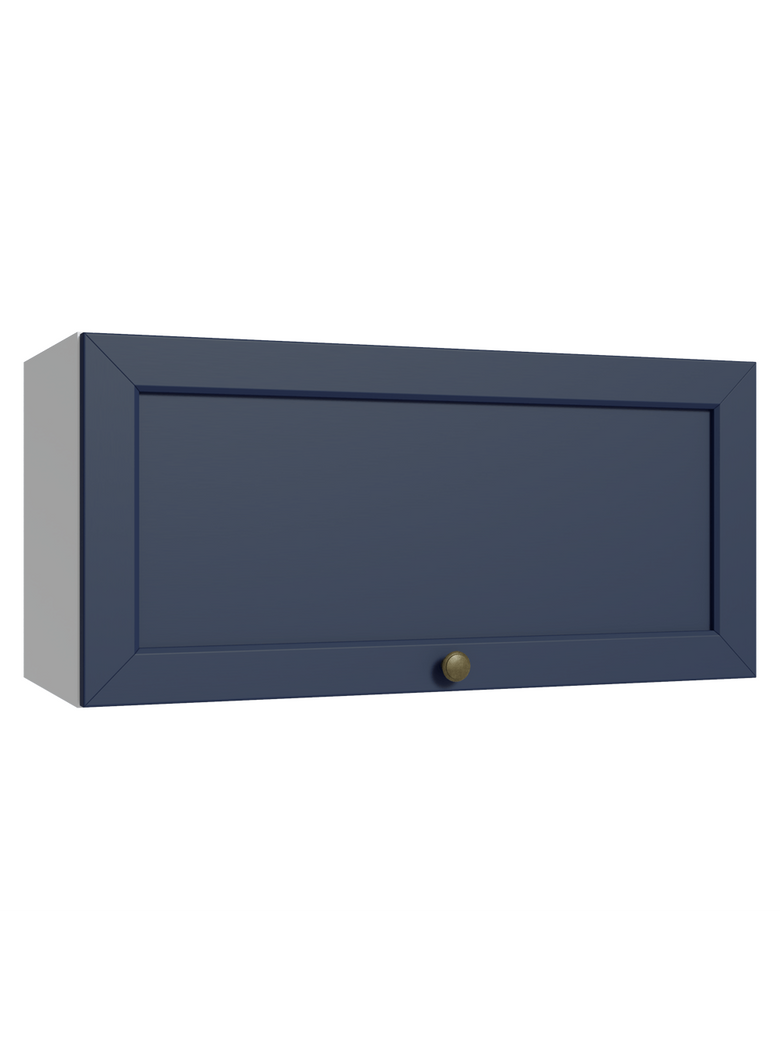 Armário Aéreo 70 cm 1 Porta Basculante Branco/Azul Vik Madesa