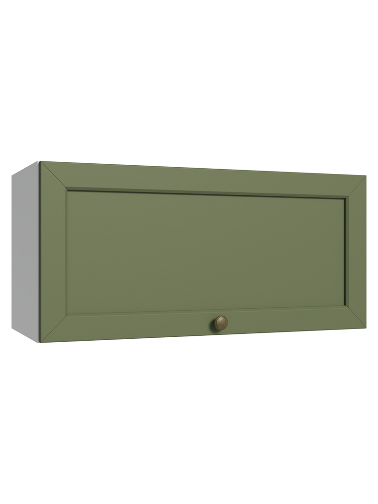 Armário Aéreo 70 cm 1 Porta Basculante Branco/Verde Vik Madesa