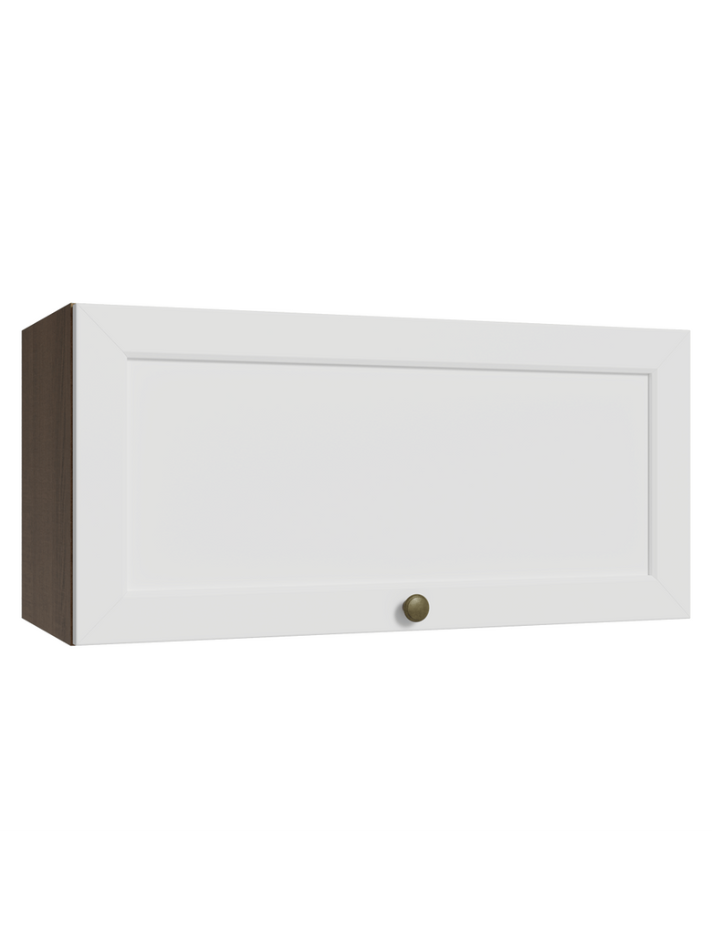 Armário Aéreo 70 cm 1 Porta Basculante Rustic/Branco Vik Madesa