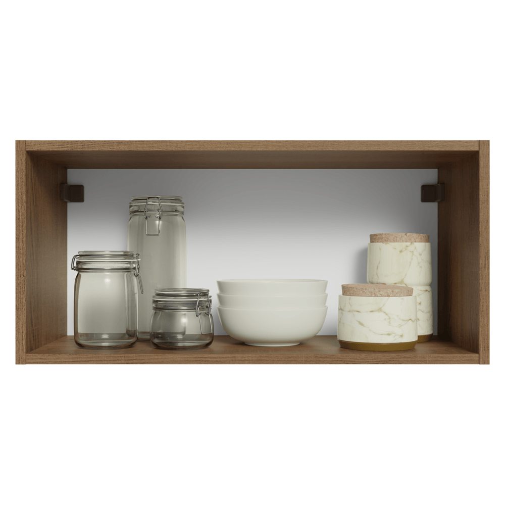 Armário Aéreo 70 cm 1 Porta Basculante Rustic/Azul Vik Madesa