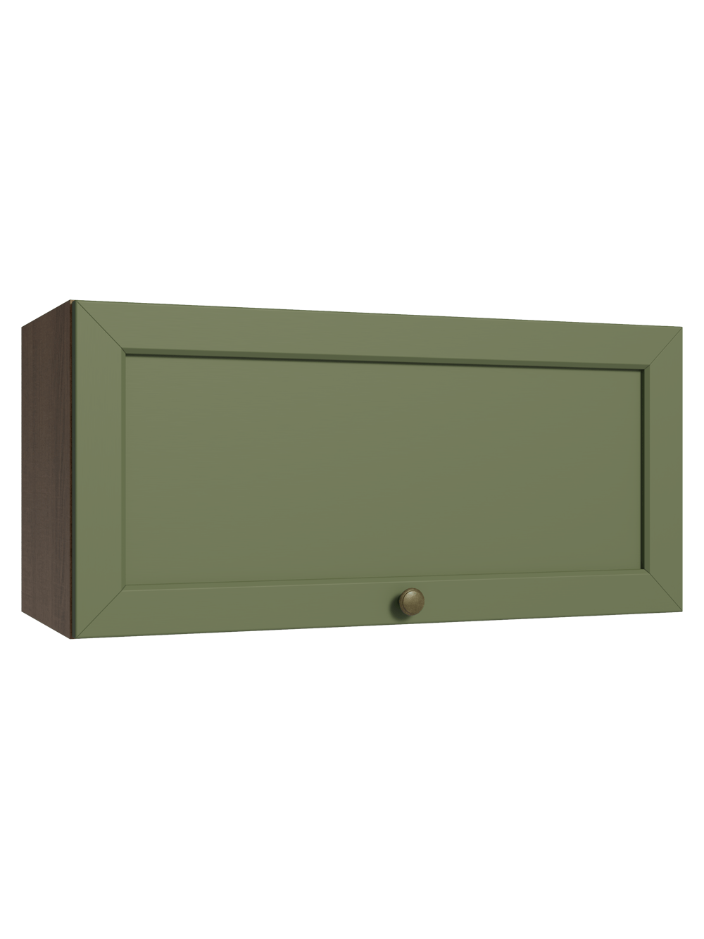 Armário Aéreo 70 cm 1 Porta Basculante Rustic/Verde Vik Madesa - Rustic/Verde