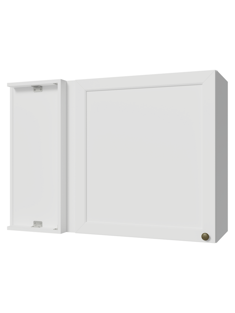 Armário Aéreo de Canto 1 Porta Branco Vik Madesa