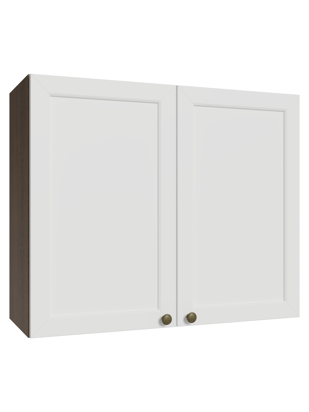 Armário Aéreo 80 cm 2 Portas Rustic/Branco Vik Madesa - Rustic/Branco