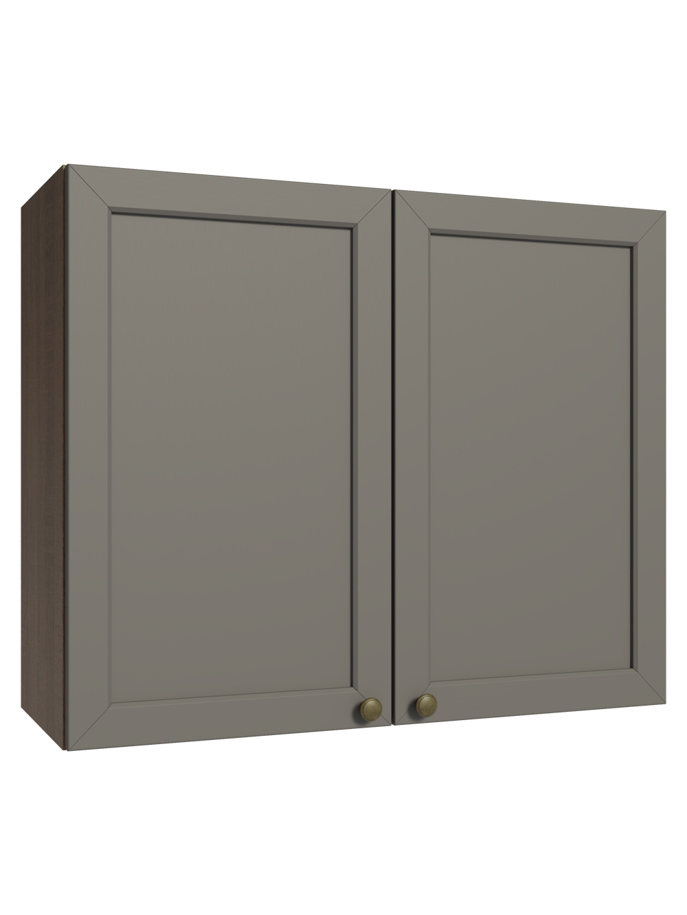 Armário Aéreo 80 cm 2 Portas Rustic/Cinza Vik Madesa - Rustic/Cinza