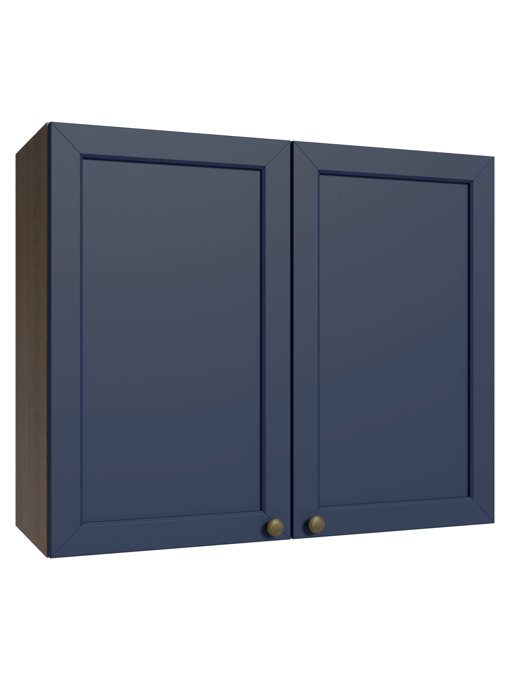 Armário Aéreo 80 cm 2 Portas Rustic/Azul Vik Madesa - Rustic/Azul