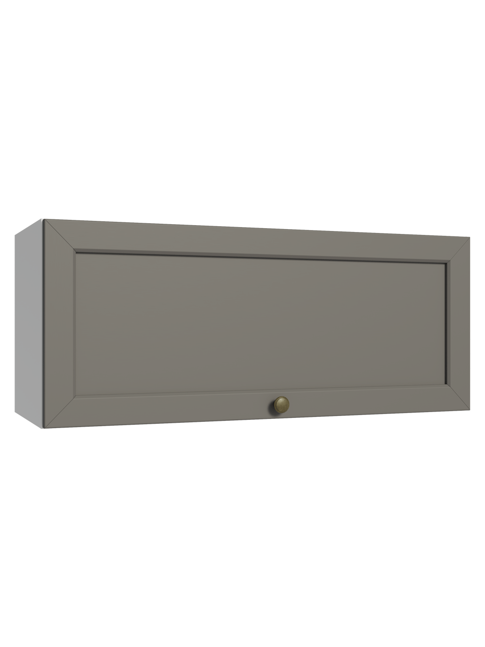 Armário Aéreo 80 cm 1 Porta Basculante Branco/Cinza Vik Madesa - Branco/Cinza