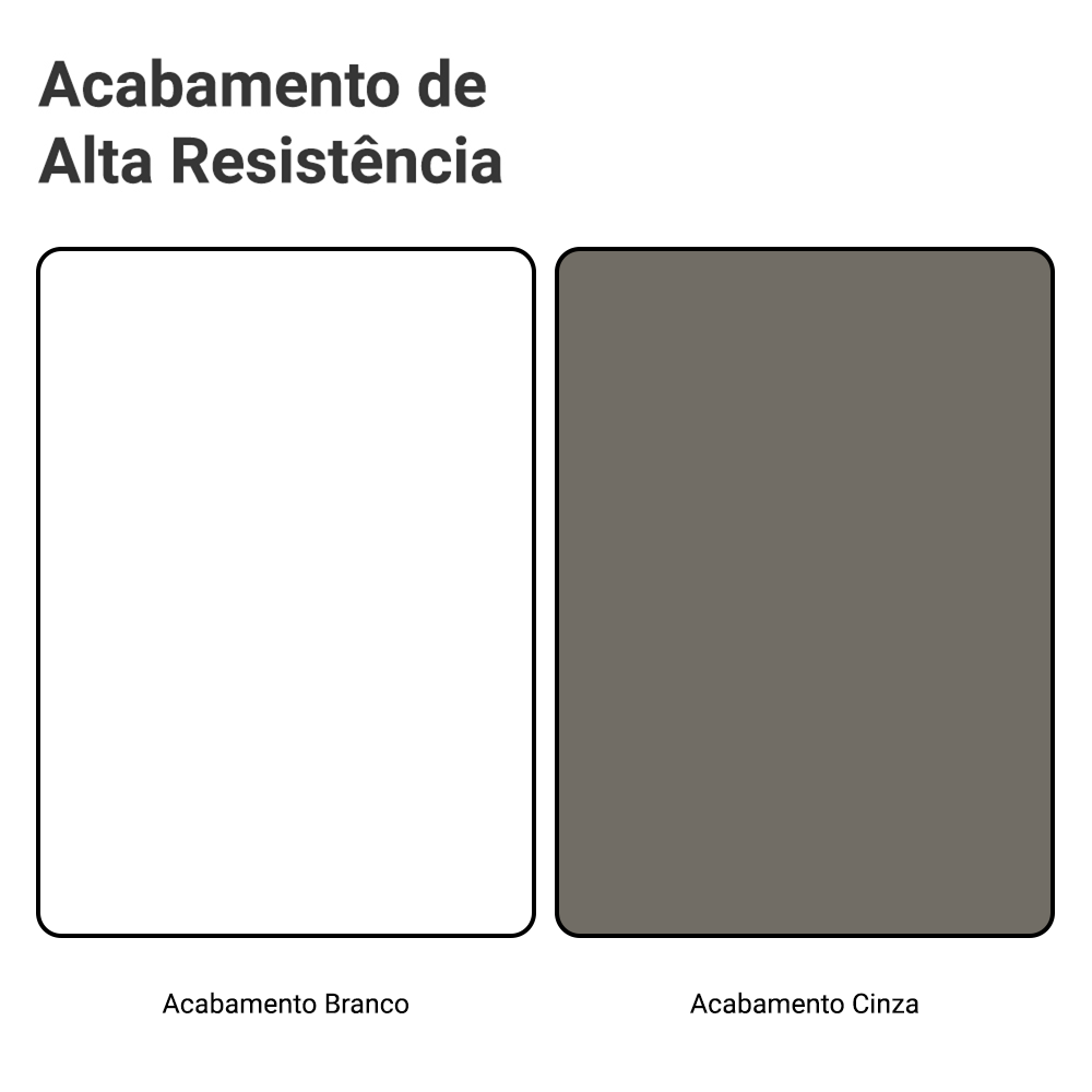 Armário Aéreo 80 cm 1 Porta Basculante Branco/Cinza Vik Madesa