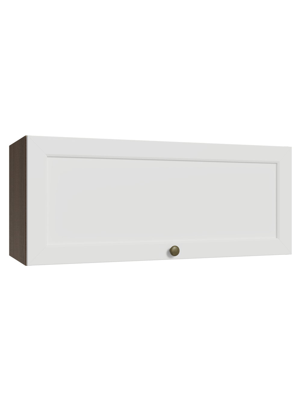 Armário Aéreo 80 cm 1 Porta Basculante Rustic/Branco Vik Madesa - Rustic/Branco