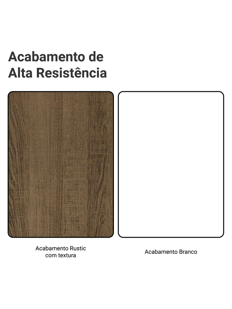 Armário Aéreo 80 cm 1 Porta Basculante Rustic/Branco Vik Madesa