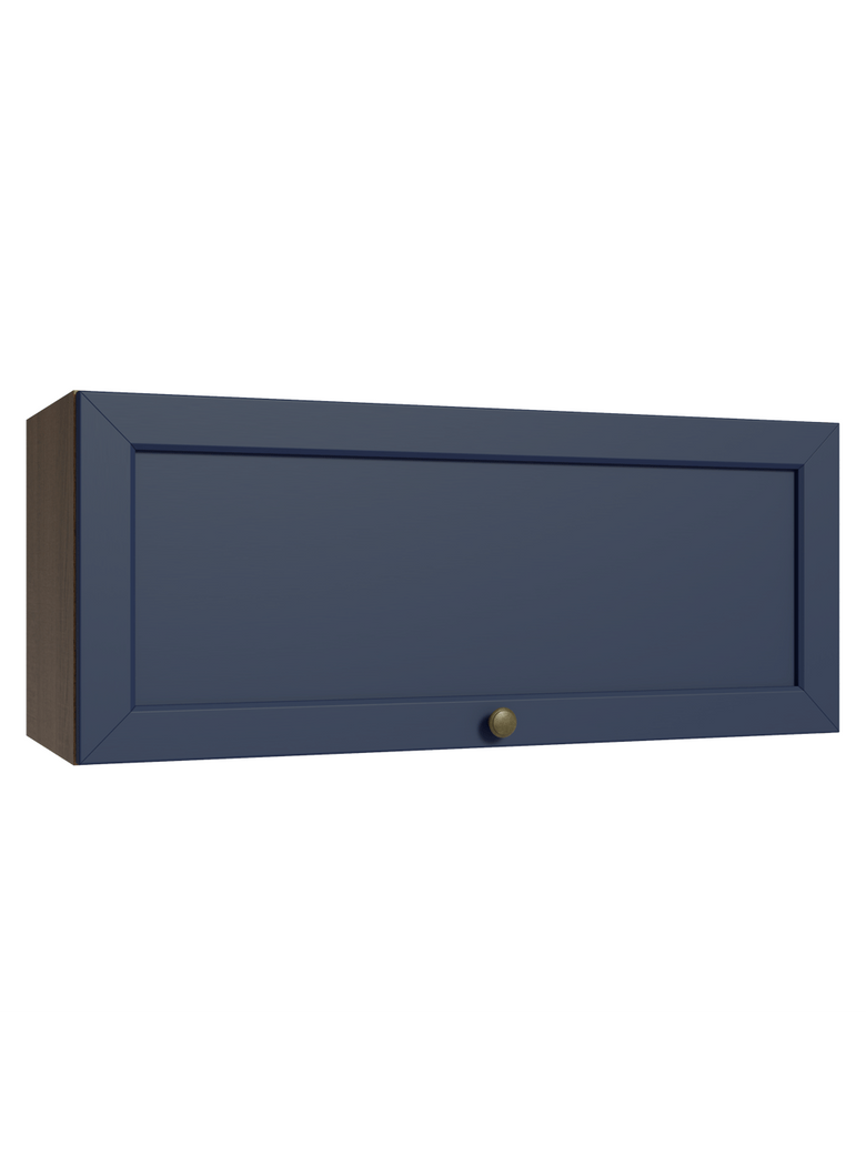 Armário Aéreo 80 cm 1 Porta Basculante Rustic/Azul Vik Madesa